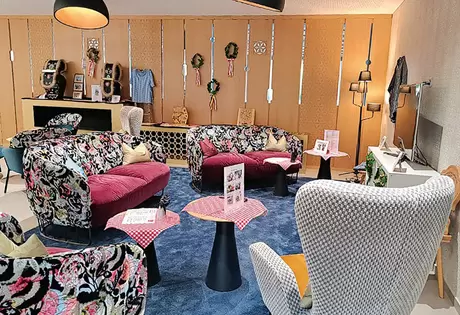 In der Schwinger-Stube wird das ESAF 2025 live übertragen.