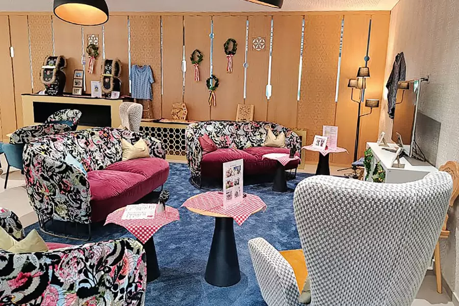 In der Schwinger-Stube wird das ESAF 2025 live übertragen.