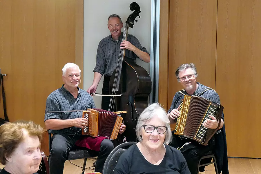 Erwin Gisler, Res Ulrich und Toni Bürgler vom gleichnamigen Ländler-Trio.