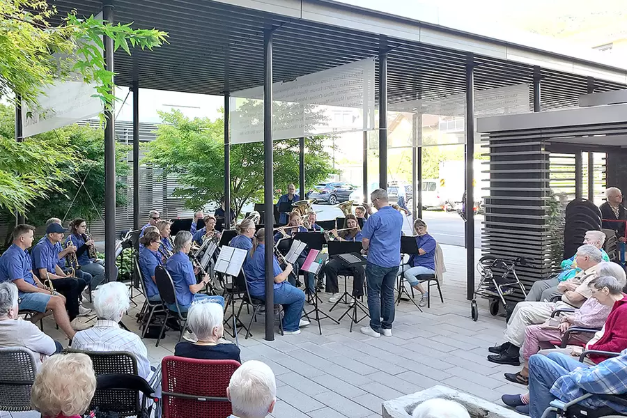 Musik im Garten.