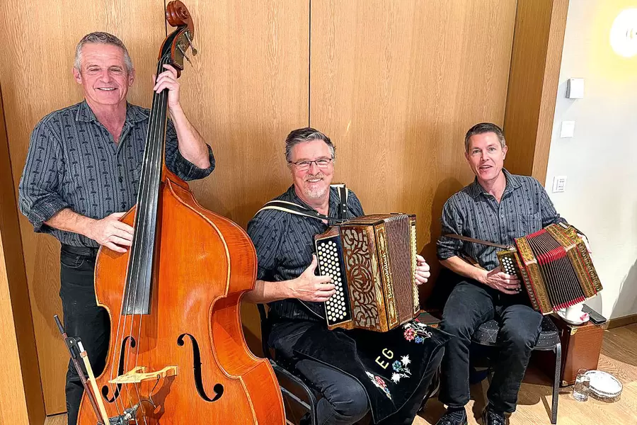 Das Ländler-Trio Erwin Gisler, Roli Kälin und Osi Zurfluh.